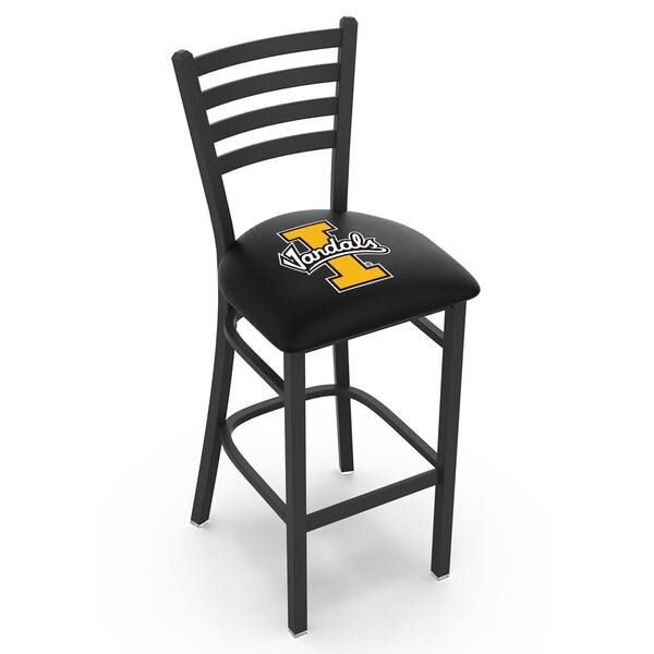 Holland Bar Stool Co 25" Blk Wrinkle Idaho Stationary Counter Stool, Ladder Back - L00425IDAHOU