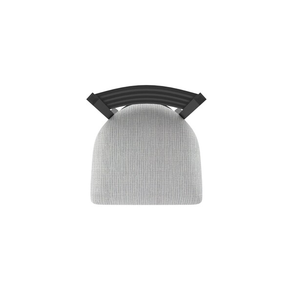 Holland Bar Stool Co 25" Stationary Counter Stool, Black Wrinkle, Graph Seat - 40025BW020