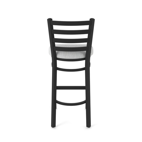Holland Bar Stool Co 25" Stationary Counter Stool, Black Wrinkle, Graph Seat - 40025BW020