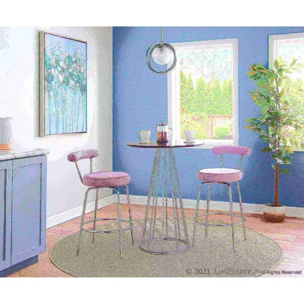 Lumisource Rhonda Counter Stool - Set of 2 PR - B26-RHONDA LGY2