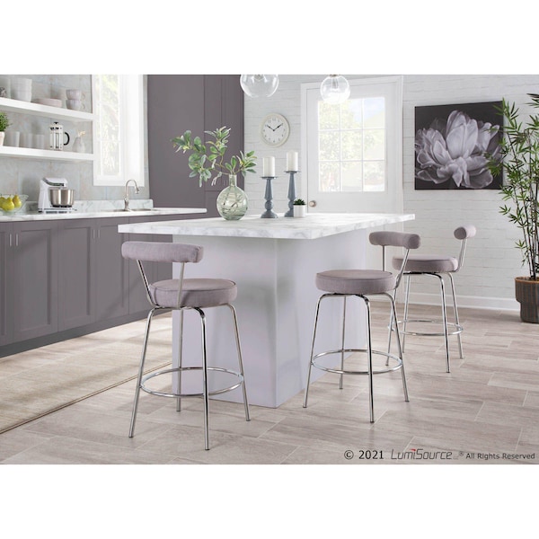 Lumisource Rhonda Counter Stool - Set of 2 PR - B26-RHONDA LGY2