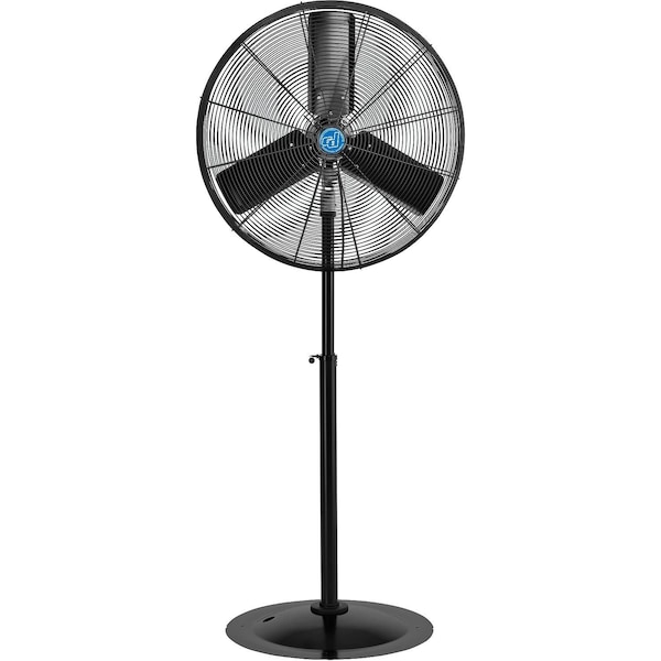 Cd Continental Dynamics 30in Premium Oscillating Pedestal Fan, TEAO Motor, 9,400 CFM, 465W, 1/2 HP - 292653