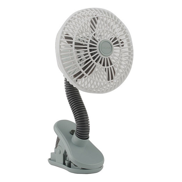 Treva/O2Cool Clip Fan, 1 Speeds, Gray - FC04805