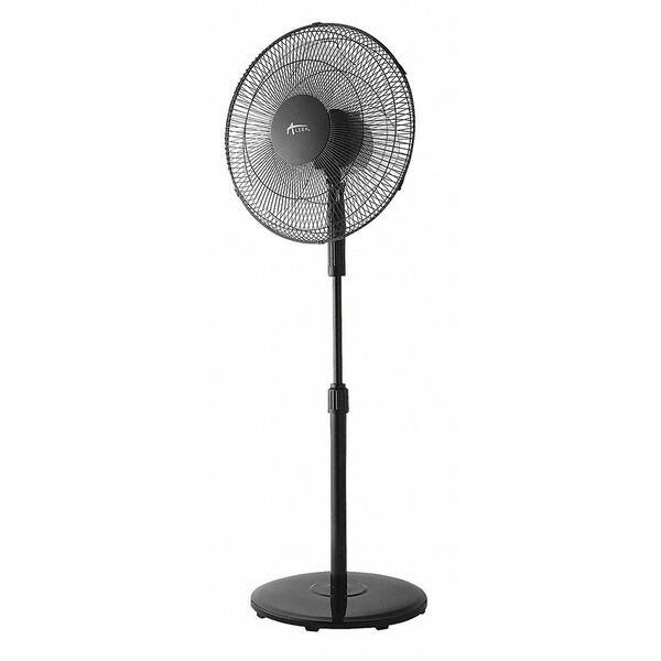 Alera Pedestal Fan, Oscillating, 3 Speeds, Translucent Black - ALEFANP16B