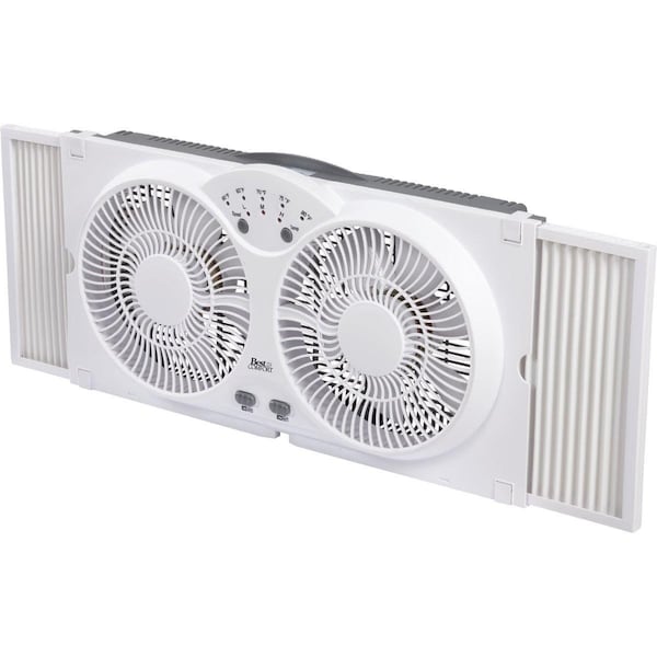 Best Comfort 9 In. 3-Speed Twin Window Fan - FW23-8HS