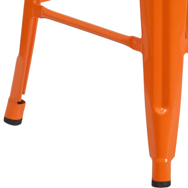 Flash Furniture 24" High Backless Orange Counter Height Stool - CH-31320-24-OR-GG