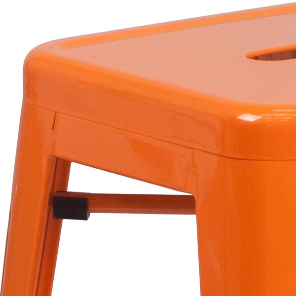 Flash Furniture 24" High Backless Orange Counter Height Stool - CH-31320-24-OR-GG