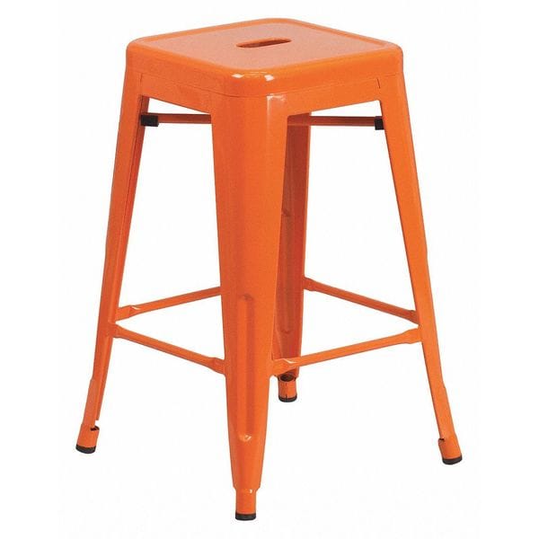 Flash Furniture 24" High Backless Orange Counter Height Stool - CH-31320-24-OR-GG