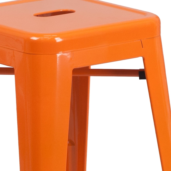 Flash Furniture 24" High Backless Orange Counter Height Stool - CH-31320-24-OR-GG