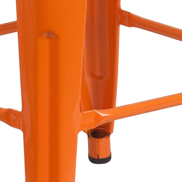 Flash Furniture 24" High Backless Orange Counter Height Stool - CH-31320-24-OR-GG