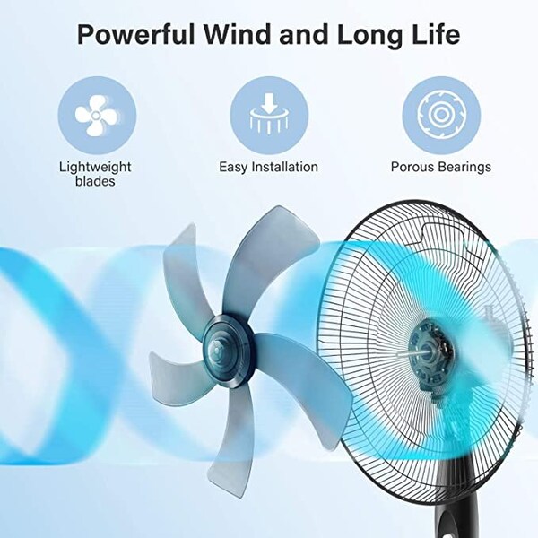 Ipower Simple Deluxe Commercial Stand Fan, 16 inch - HIFANXSTAND16