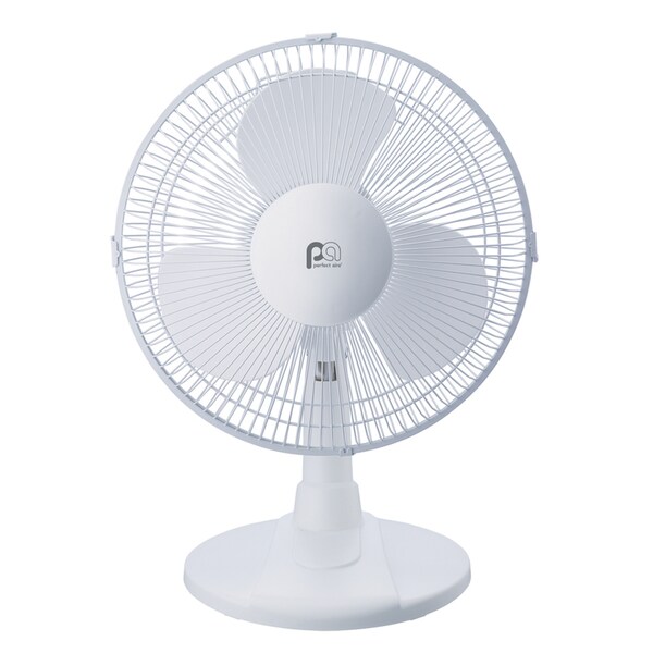 Perfect Aire Perfect Aire 18.5 in. H X 12 in. D 3 speed Oscillating Table Fan - 1PAFD12