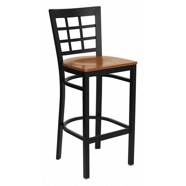 Flash Furniture Restaurant Stool, Window Back, Cherry Sea - XU-DG6R7BWIN-BAR-CHYW-GG