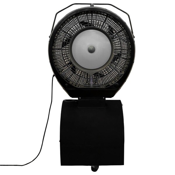 Opciones 040403 18 gal Hurricane Reservoir Misting Fan, Black - Cools up to 1500 sq ft. - OP3025067
