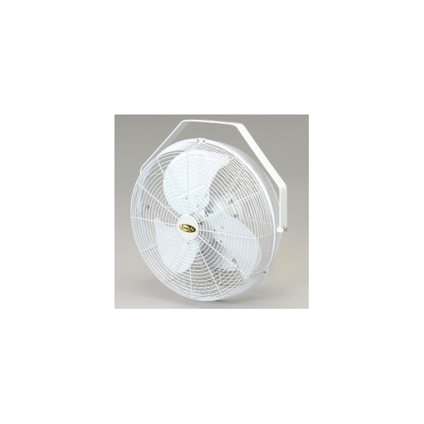 J & D Manufacturing J&D 18" Fan With Wall Ceiling Bracket 1/5 HP 1550 CFM, White - POW18