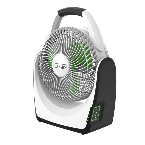 Almo Outdoor Rechargeable Battery Fan with 5 Speed Settings and 90 Degrees Pivoting Head - RB200