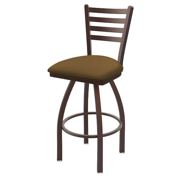 Holland Bar Stool Co 25" Swivel Counter Stool, Bronze Finish, Canter Saddle Seat - 41025BZ012