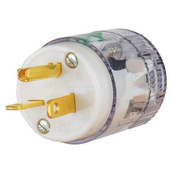 Zoro Select 3 Wire Straight Blade Plug Hospital Grade 125VAC 20A - 8366T