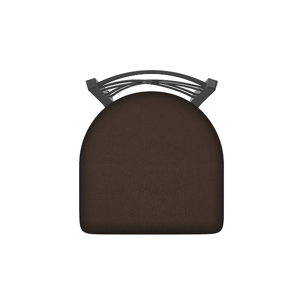 Holland Bar Stool Co 25" Swivel Counter Stool, Pewter Finish, Rein Coffee Seat - 82025PW025
