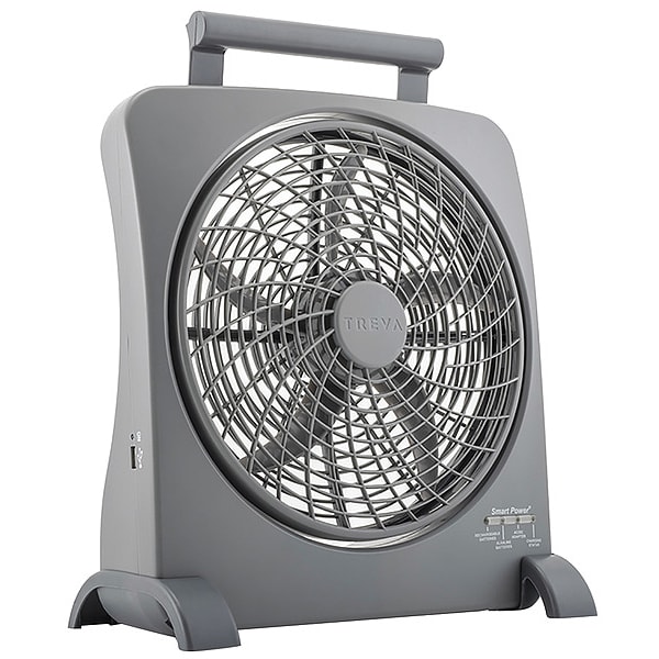 Treva/O2Cool Compact Fan, 10" dia. Blade, 2 Speed, Watts: 13 - FD10006AU