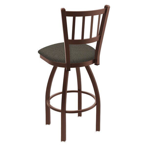 Holland Bar Stool Co 25" Swivel Counter Stool, Bronze Finish, Graph Chalice Seat - 81025BZ019