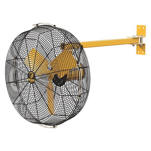 Big Ass Fans Standard-Duty Industrial Fan, Variable Speeds, Black, Controller, Mount - F-AE1-2401L12S34