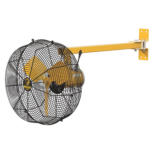 Big Ass Fans Standard-Duty Industrial Fan, Variable Speeds, Black, Controller, Mount - F-AE1-2001L12S34