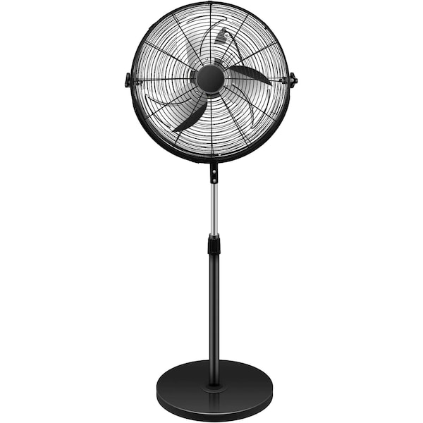 Ipower Simple Deluxe Industrial Stand Fan, 18 inch, White, 18 Inch Industrial Standing Fan - HIFANXSTAND18