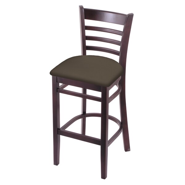 Holland Bar Stool Co 25" Counter Stool, Dark Cherry Finish, Canter Earth Seat - 314025DC006