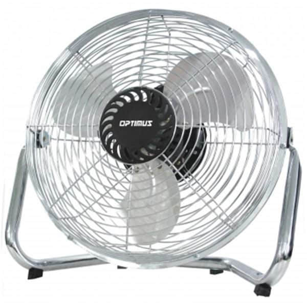 Optimus 12 in. Industrial Grade Chrome Grill High Velocity Fan - F-4122