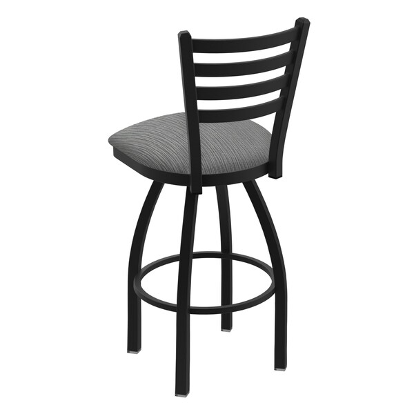 Holland Bar Stool Co 25" Swivel Counter Stool, Black Wrinkle, Graph Seat - 41025BW020