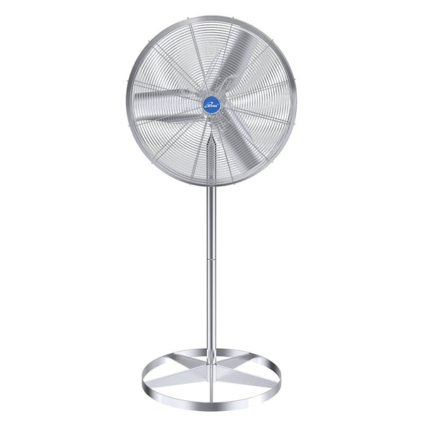 Iliving Silver 24 in. Pedestal Washdown Fan, 7200 CFM, 1/4 HP, Single Phase 115/230V - ILG8WD24-2P