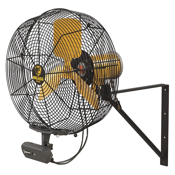 Big Ass Fans Standard-Duty Industrial Fan, Variable Speeds, Black, Controller, Mount - F-AE1-2001L13S34V56