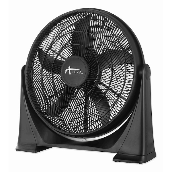 Alera 20" Super-Circulator 3-Speed Tilt Fan, Plastic, Black - FAN203