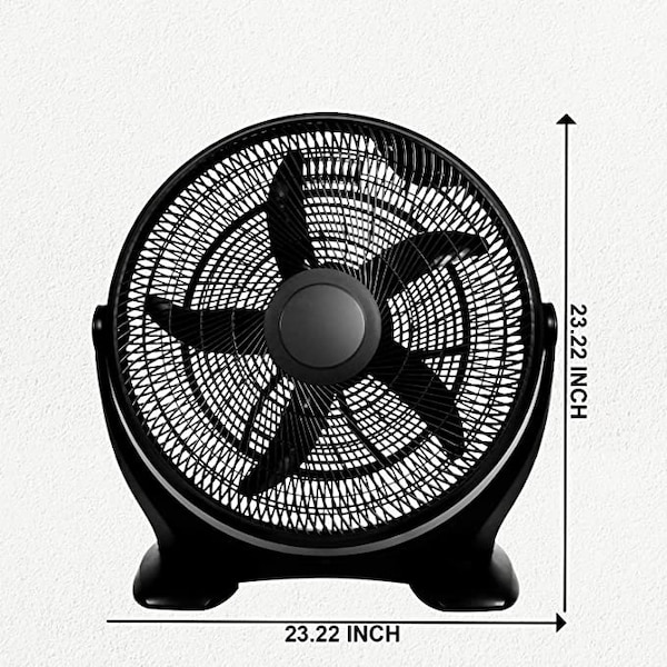 Ipower 20 Inch Plastic Floor Fan, Black - HIFANXFLOOR20PLATICEXP