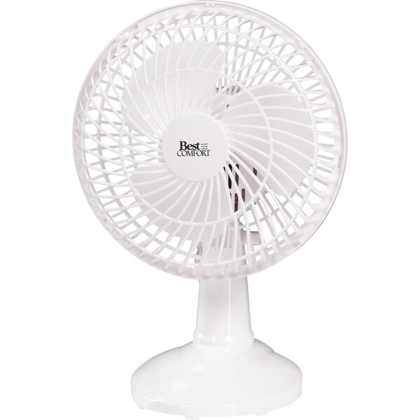 Best Comfort 6 In. 2-Speed White Clip-On Fan - FTW15-8H