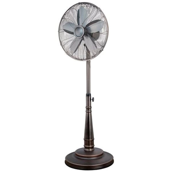 Optimus 16 in. Retro Oscillating Stand Fan with Oil - F6218