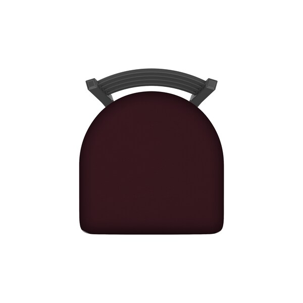 Holland Bar Stool Co 25" Swivel Counter Stool, Pewter Finish, Canter Bordeaux Seat - 41025PW005