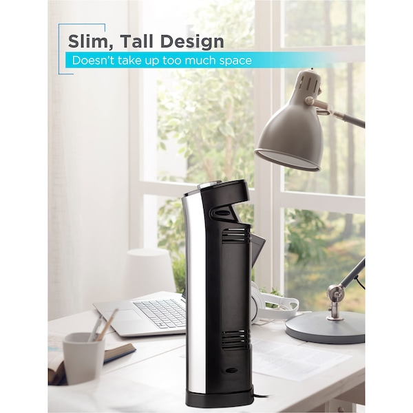 Black & Decker Mini Tower Fan - Quiet Oscillating Stand up 14'' Desk Fans - BFT114