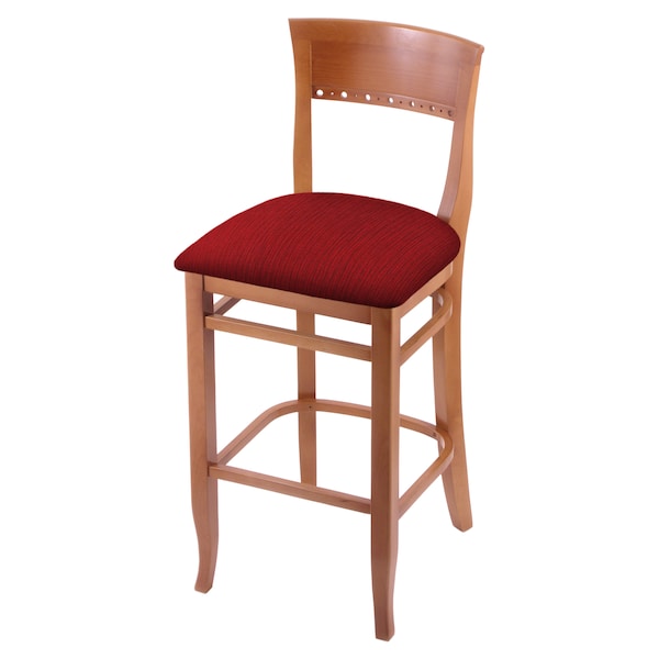 Holland Bar Stool Co 25" Counter Stool, Medium Finish, Graph Ruby Seat - 316025MED016