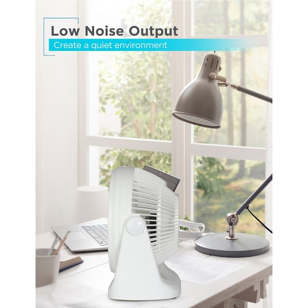 Black & Decker Turbo Desk Fan, Electric Portable 7'' Table Fan - BFTU107