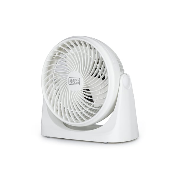 Black & Decker Turbo Desk Fan, Electric Portable 7'' Table Fan - BFTU107
