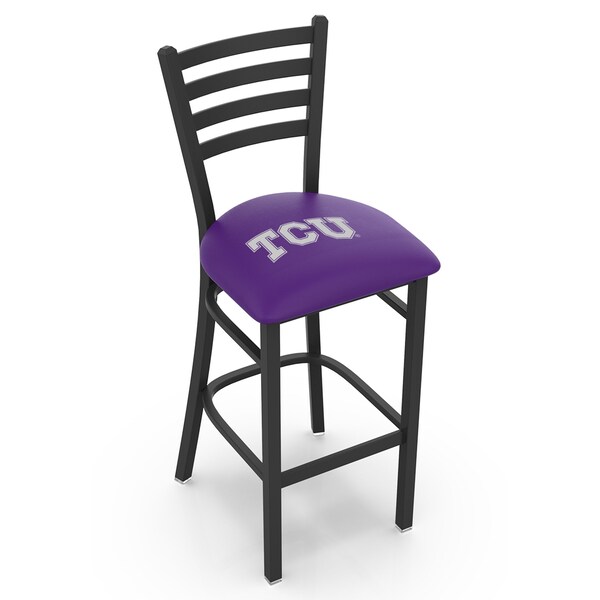 Holland Bar Stool Co 25" Blk Wrinkle TCU Stationary Counter Stool, Ladder Back - L00425TEXCHR