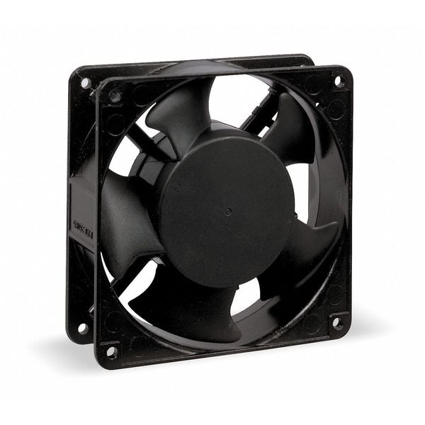 Dayton Axial Fan, Square, 24V DC, - Phase, PBT Plastic, 4 11/16 in W. - 6KD74