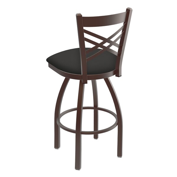 Holland Bar Stool Co 25" Swivel Counter Stool, Bronze Finish, Canter Iron Seat - 82025BZ008