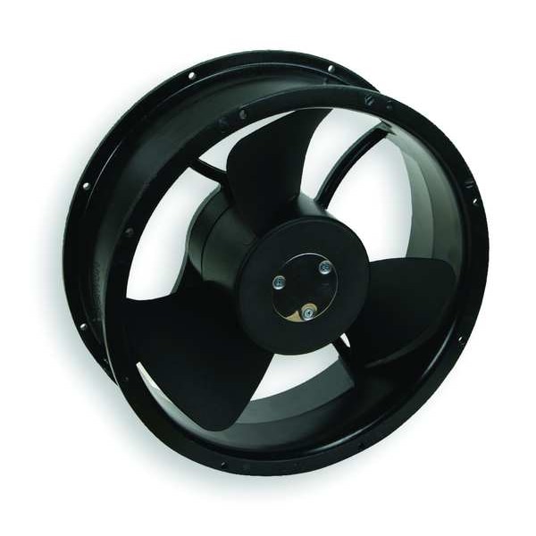 Dayton Standard Round Axial Fan, Round, 115V AC, 1 Phase, Aluminum, 10" W. - 2RTK9