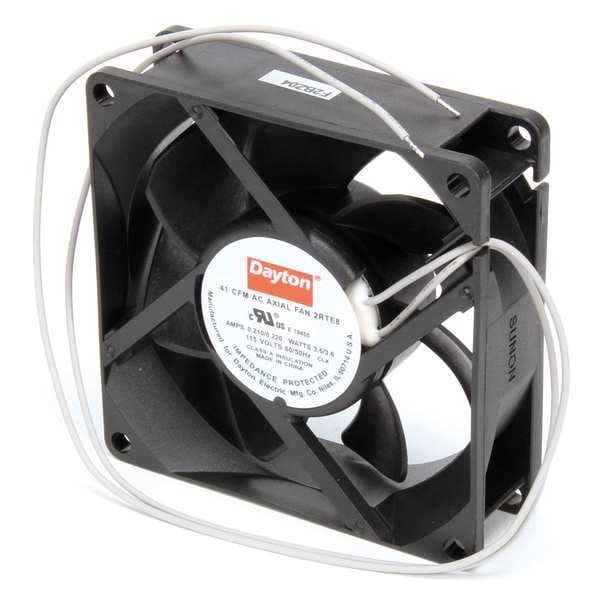 Dayton Axial Fan, Square, 115V AC, 1 Phase, PBT Plastic, 3 1/8 in W. - 2RTE8