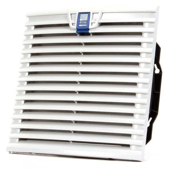 Rittal Axial Fan, Square, 115V AC, 1 Phase, PBT Plastic, 10 1/8 in W. - 3241110