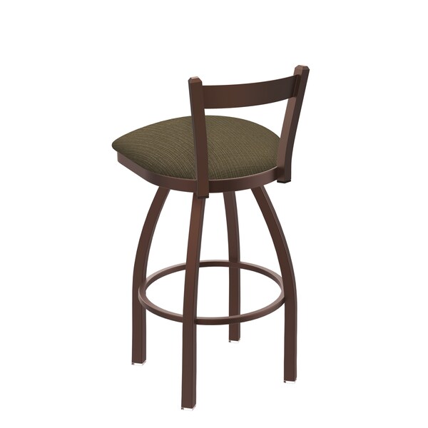 Holland Bar Stool Co 25" Low Back Swivel Counter Stool, Bronze Finish, Graph Cork Seat - 82125BZ017