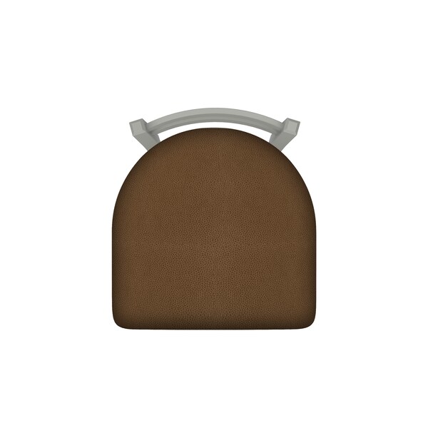 Holland Bar Stool Co 25" Low Back Swivel Counter Stool, Nickel Finish, Rein Thatch Seat - 41125AN026